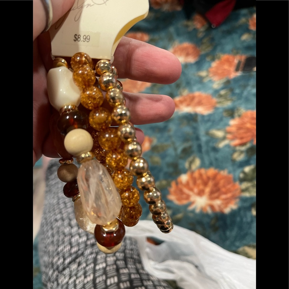 Beaded bracelet costume jewelry